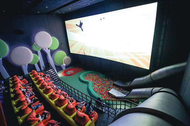 The screening area is a conducive environment for interaction and play.