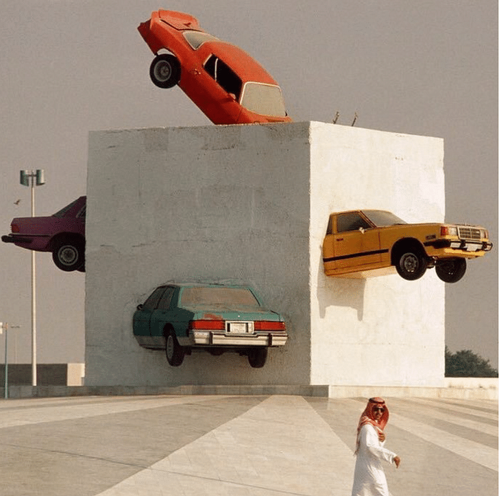 “Accident!” by Julio Lafuente in Jeddah, Saudi Arabia (1986)
