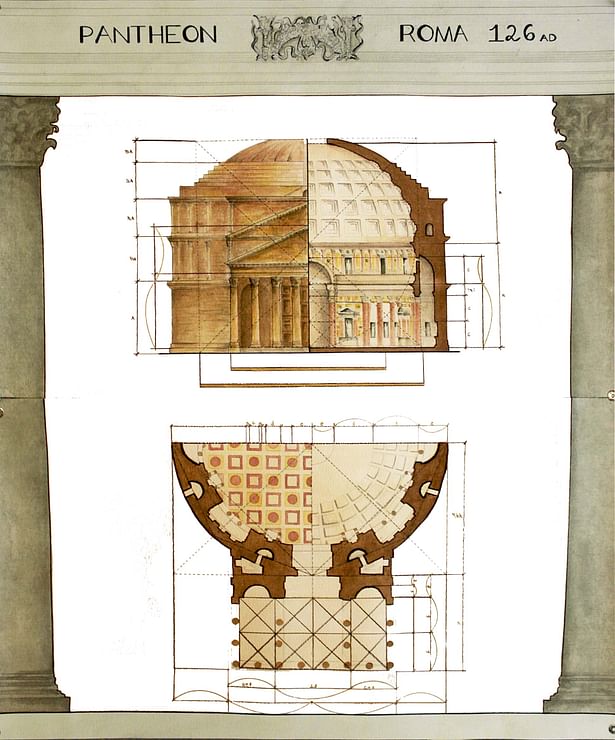 Harmonic Proportions Study, The Pantheon