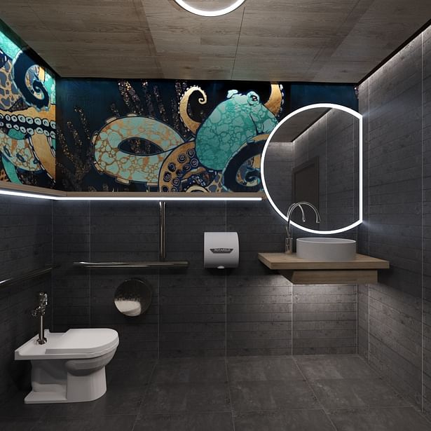 Restaurant restroom design