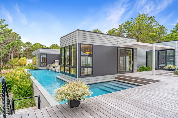 The pool wraps around the southern side of the house. Credit: Brian Bailey