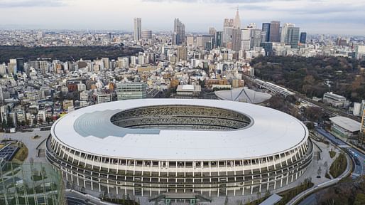 New National Stadium, Tokyo. By Kengo Kuma. © Arne Müseler