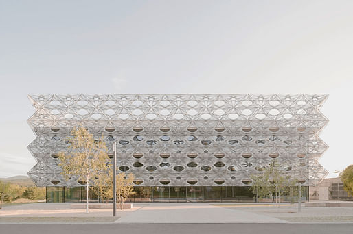 HIGHER EDUCATION AND RESEARCH CATEGORY - COMPLETED BUILDINGS: Texoversum by allmannwappner, Menges Scheffler Architekten, and Jan Knippers Ingenieure (Reutlingen, Germany). Image: © Brigida González