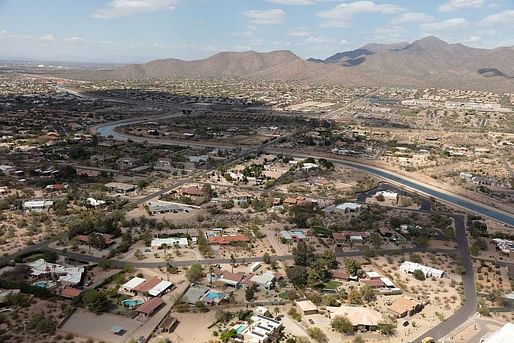 Aerial view of Phoenix, Arizona. Photographs in the Carol M. Highsmith Archive, Library of Congress, Prints and Photographs Division.