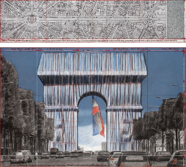 2020 collage. Photo: André Grossmann. Copyright: 2021 Christo and Jeanne-Claude Foundation