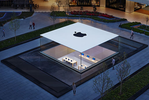 "The Glass Lantern" by Eckersley O’Callaghan at the Apple Store in Istanbul, Turkey. Photo: Roy Zipstein.