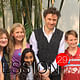 Thomas Heatherwick with some of his younger fans in the courtyard at the Hammer Museum. Photo by Paul Petrunia.