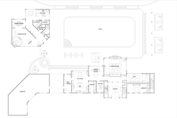 Ground level floor plan