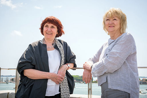 Shelley McNamara and Yvonne Farrell of Grafton Architects. Photo: Andrea Avezzu, courtesy of the Venice Biennale.