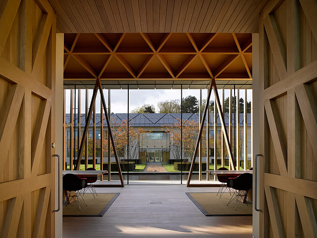 Waddesdon Manor: Windmill Hill: View through Reading Room, office in background (Photo: Richard Bryant Photography)