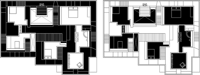 Level 2: [Left] Suburb Family, [Right] Hoarder