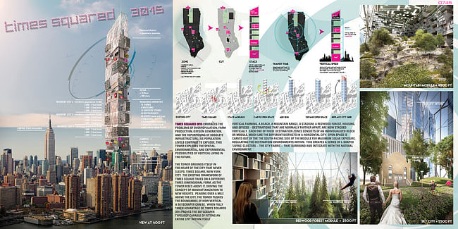 Honorable Mention: 'Times Squared 3015' by Blake Freitas, Grace Chen, Alexi Kararavokiris | United States.