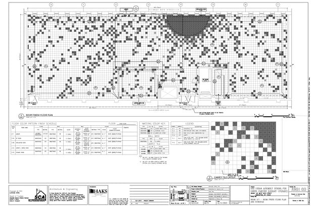 Finish Floor Plan and Schedule