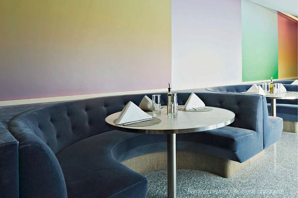 Barneys New York Beverly HIlls Freds Dining Banquette