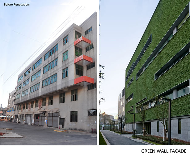 Before-after garden facade