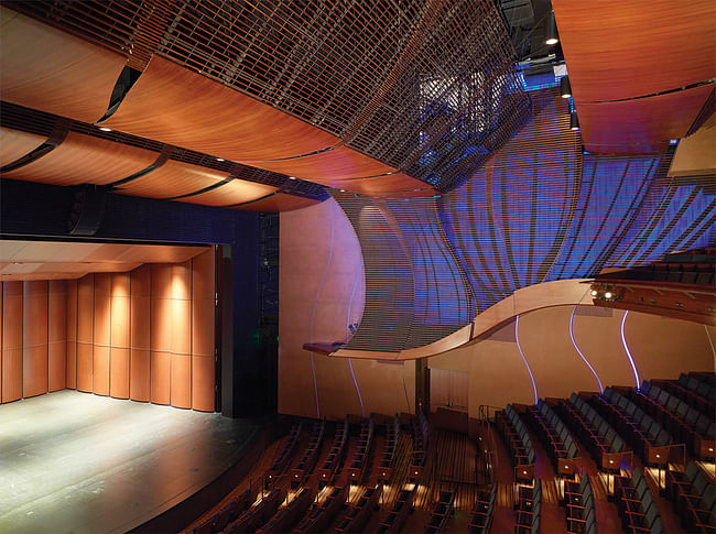 Interior of Goldsmith Theatre. Photo courtesy of Studio Pali Fekete Architects.