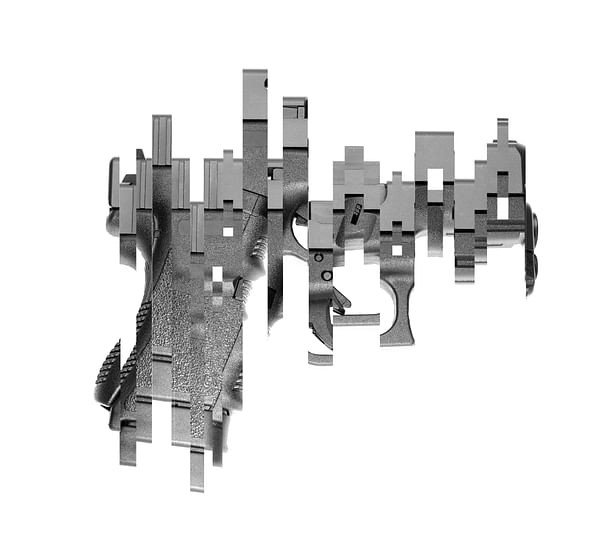Deconstructed Glock Pistol 