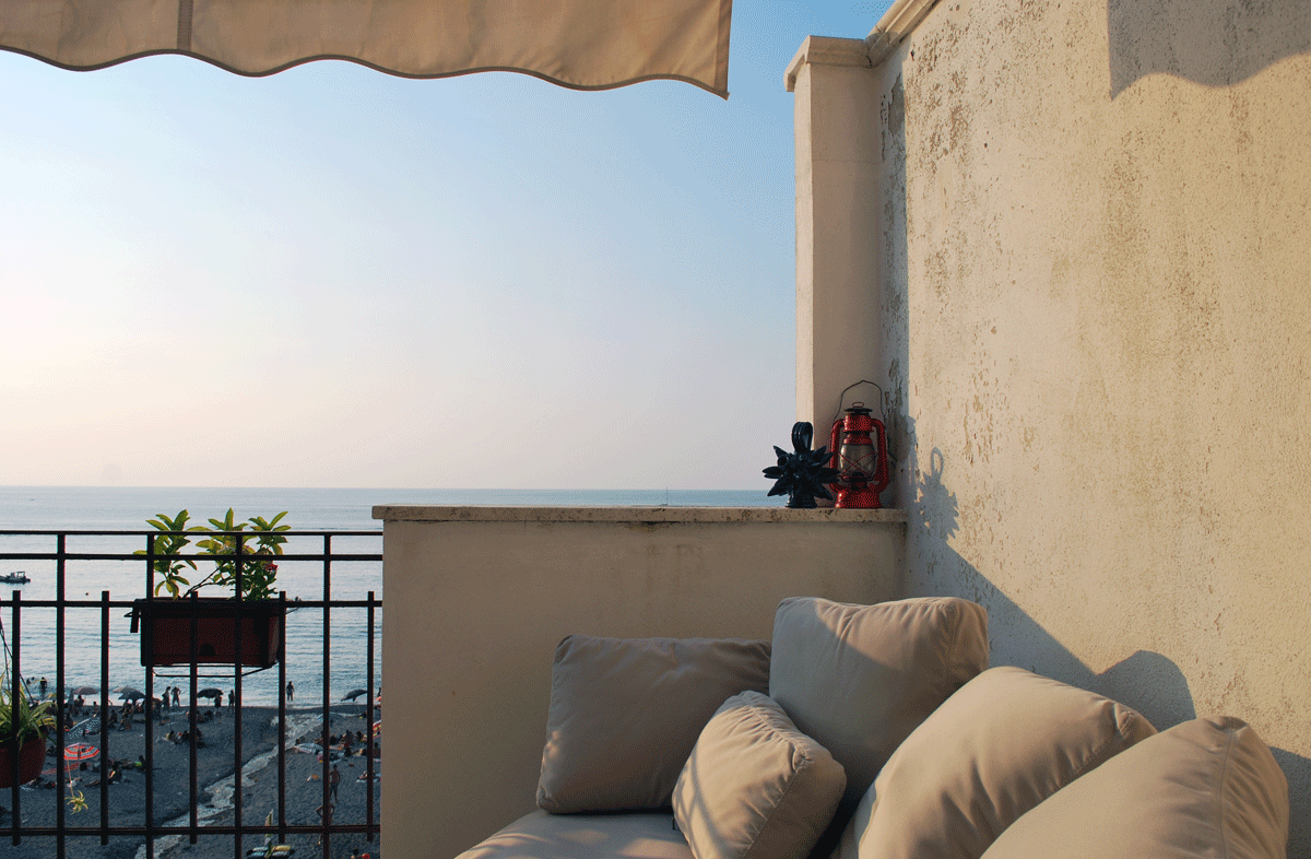 mediterranean terrace and apartment