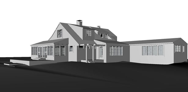 Rendering of the house done on Rhino
