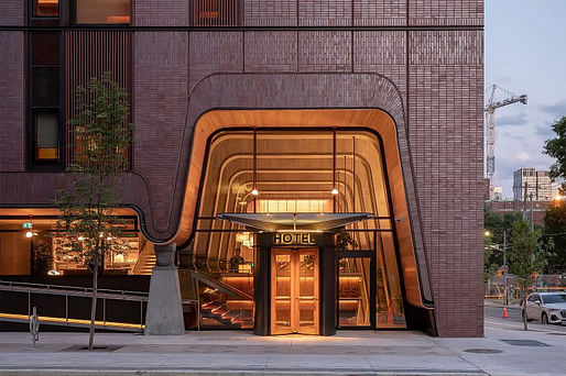 Ace Hotel Toronto by Shim-Sutcliffe Architects was a winning project in the 2023 Brick in Architecture Awards. Photo: Scott Norsworthy, courtesy Brick Industry Association