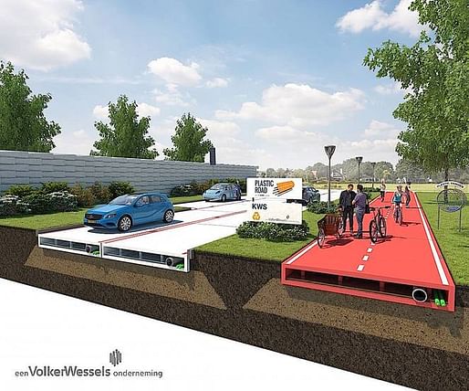 VolkerWessels plastic pavement proposal (image via treehugger.com)