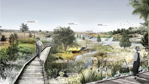 Student Shortlist - Project: The Drainage Filter for the Everglades. Location: Florida, USA. Entrant/Image Credit: Meikang Li, Qiwei Song, Chaoyi Cui – University of Toronto.