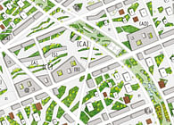 Macro-eco urbanism - XXL - Neighborhood of 10 000 inhabitants - Urban planning 494 Acres, Finocchio Area, Rome, Italy, 2009