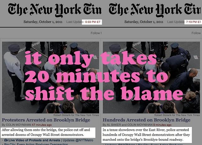 changed coverage of NYT on OccupyWallStreet via rusty!