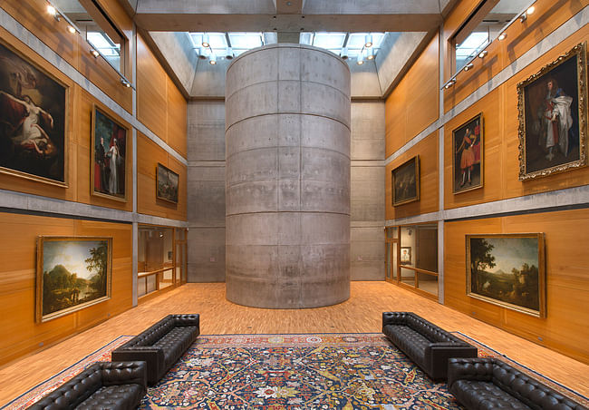 Interior view of the Library Court at the Yale Center for British Art after Knight Architecture's 16-month renovation. (Photo- Richard Caspole, courtesy of Yale Center for British Art)