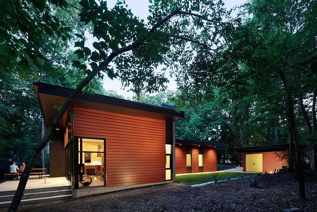 CUBE design + research, Chapel Hill, for the Aiyyer Residence in Carrboro, NC. Photo by Richard Leo Johnson