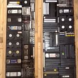 Four thousand VHS video cassettes were used as wall insulation. Photo courtesy of Duncan Baker-Brown