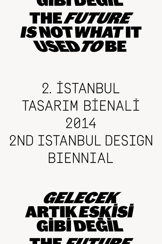 Istanbul Design Biennial-Identity-image: Project Projects. Photo credit: Courtesy IKSV 
