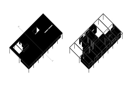 Case study of the Soriano House done a while back. Our assignment was to resize the structural members throughout the house.