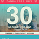 A screenshot from the login screen for the PANDA WiFi network.
