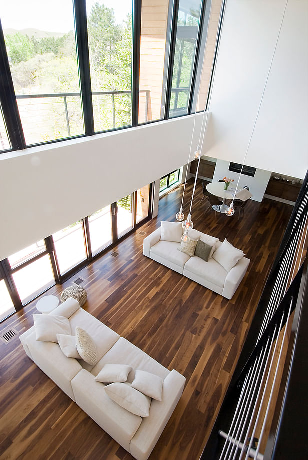 living room space from above