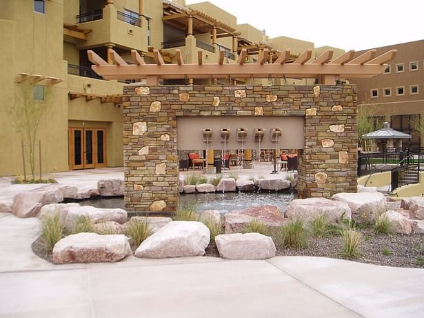 theme fountain at community center