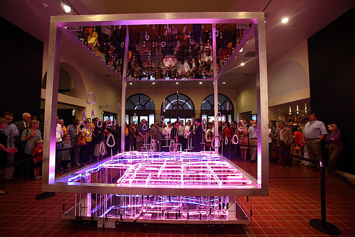 Opening presentation of Up-Downtown, the winning entry of DawnTown’s Design/Build competition by Jacob Brillhart & Manuel Clavel-Rojo (Photo courtesy of HistoryMiami)