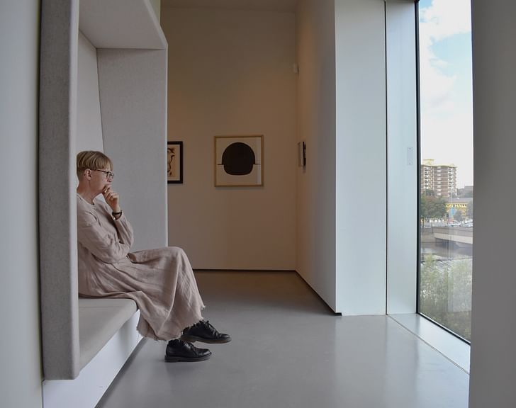 Installation shot from masterpieces: Barbara Hepworth and Henry Moore at The Hepworth Wakefield.