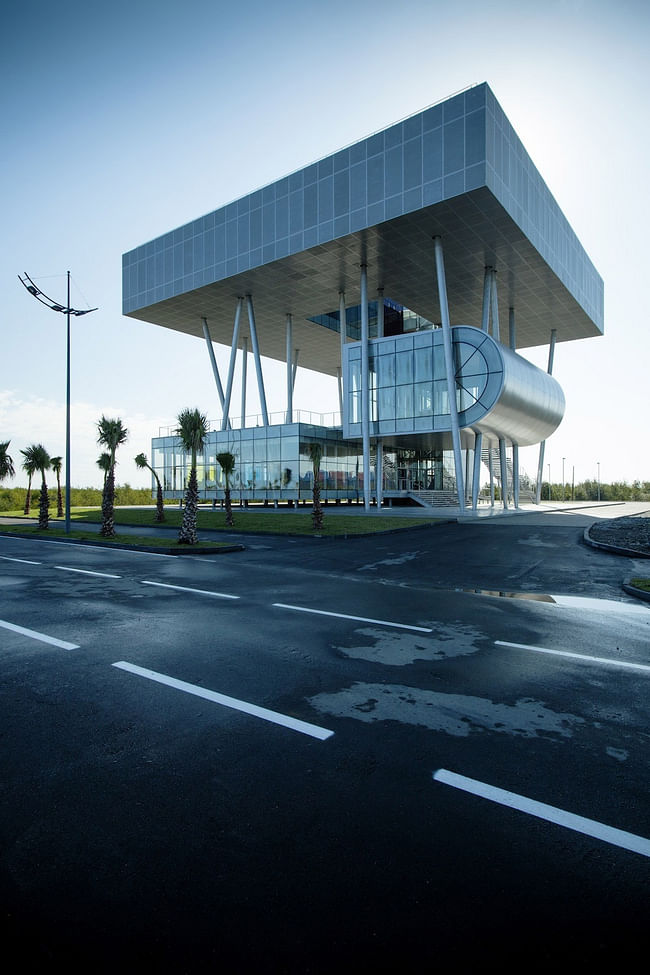 Lazika Municipality in Lazika, Georgia by Architects of Invention (Photo: NakaniMamasakhlisi Photo Lab)