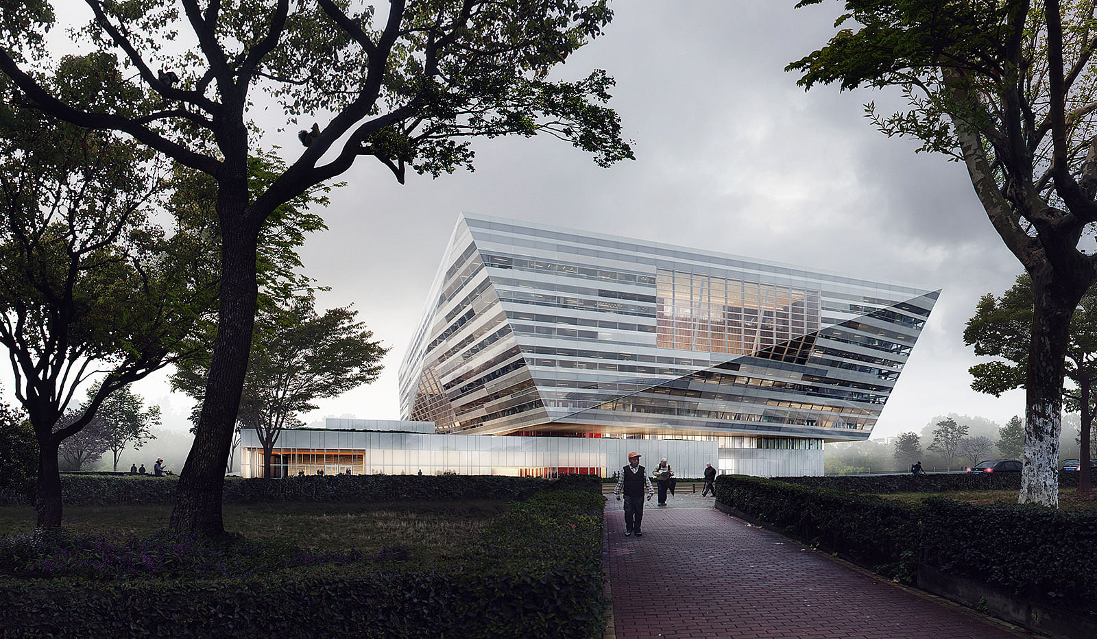 Take a look at these new renderings of Schmidt Hammer Lassen's Shanghai  East Library which just broke ground, News