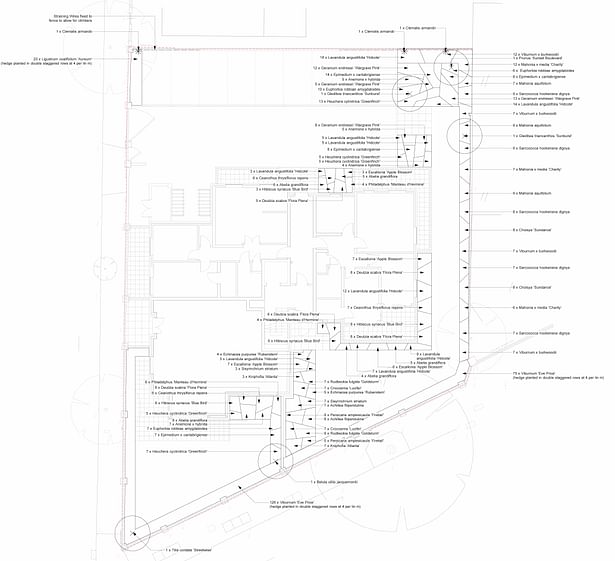  High Road London Residential Landscape Technical Construction Planting Plan