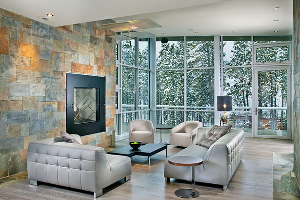 Level 3, Open-plan living room, Peak 8 Penthouse, CO - New Mood Design