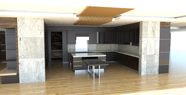 Kitchen Option 1 - Rhino/Vray