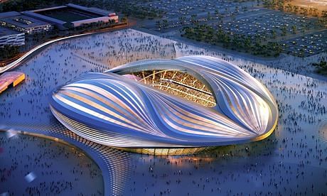 Al-Wakrah stadium in Qatar will play host to the 2022 World Cup. Credit: ZHA architects