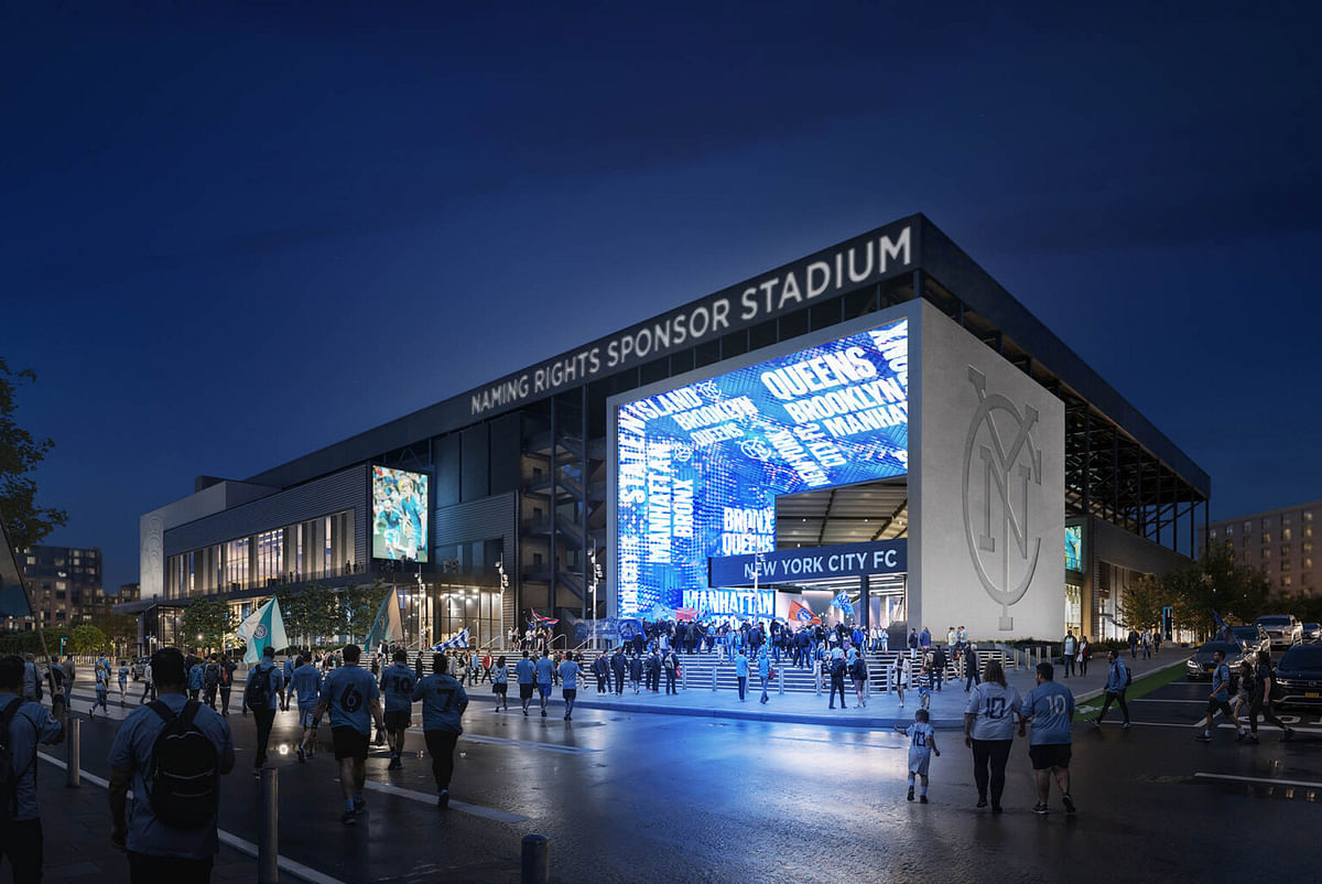 New HOK-designed NYCFC soccer stadium wins planning approval as part of Willets Point redevelopment