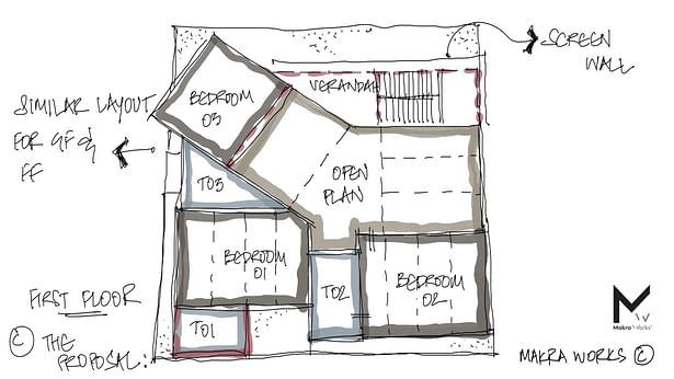 Proposed alterations to the First Floor