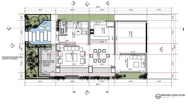 Ground level floor plan