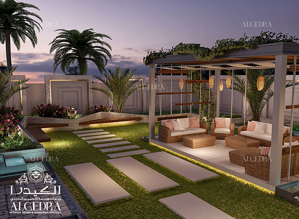 Modern villa landscape design