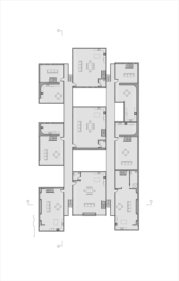 Second Floor plan for phase 1 of design