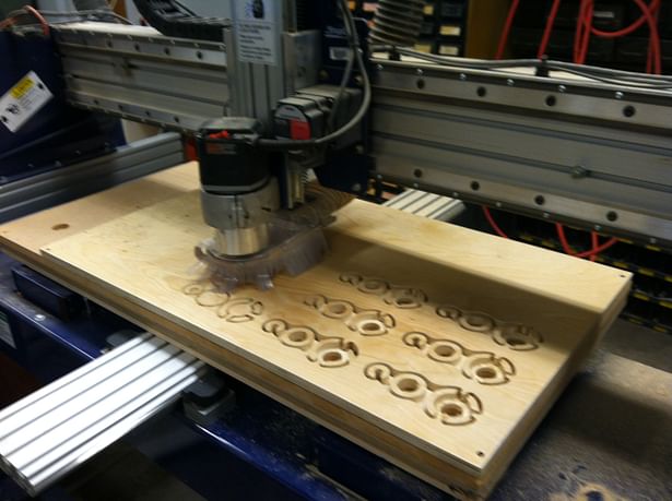 CNC shop bot piece cut